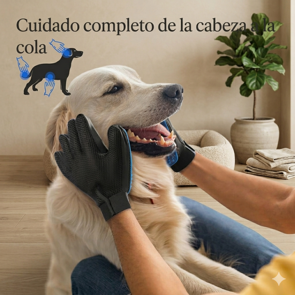 Guante Masajeador y Cepillo 2 en 1
