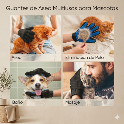 Guante Masajeador y Cepillo 2 en 1